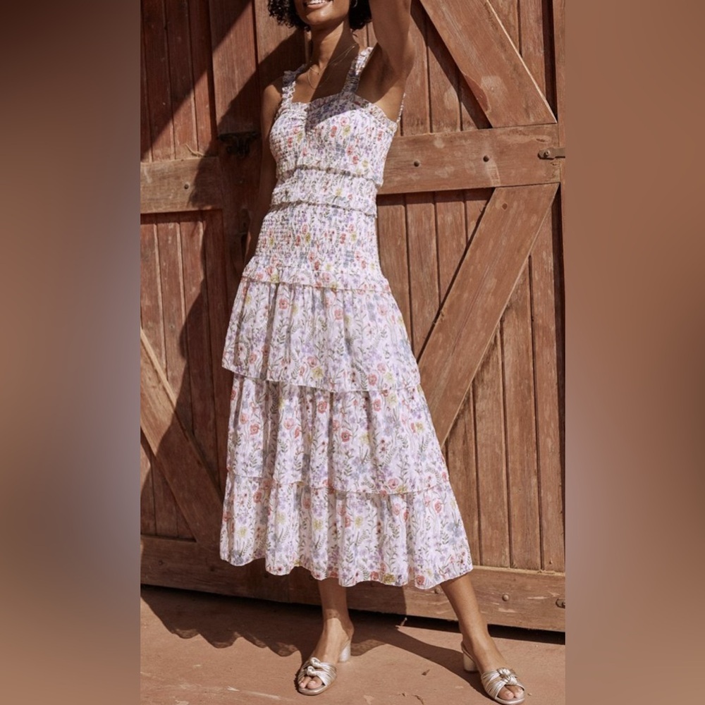 SAYLOR Leanna Tiered Floral Dress Sz XS